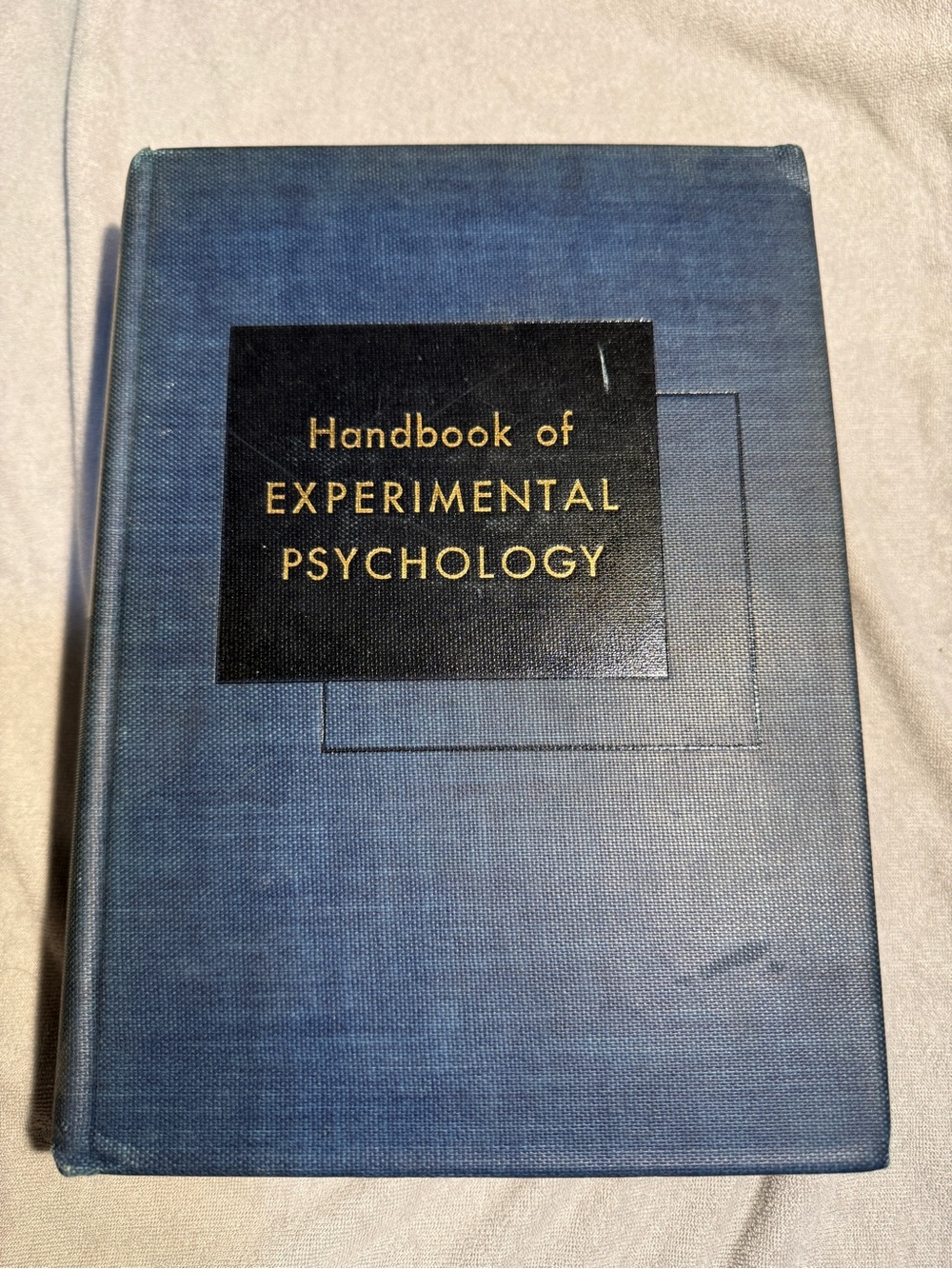 Handbook of Experimental Psychology second printing 1951 Herbert S. Langfeld